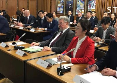 Empfang der chinesischen ”One Belt One Road” Europa Logistik & Geschäft Ermittlung Delegation im Duisburger Rathaus am 22.01.2018