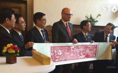 Festakt mit staatlich chinesischem Unternehmen WAE Logistics Co., LTD. im Duisburger Rathaus