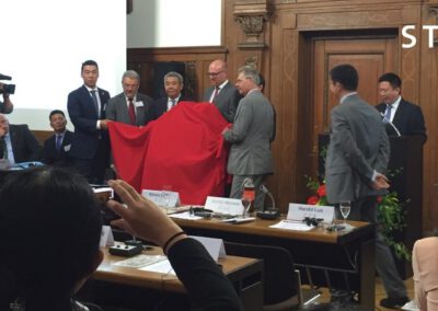 Empfang der chinesischen Delegation der Stadt Wuhan im Duisburger Rathaus am 30.05.2016